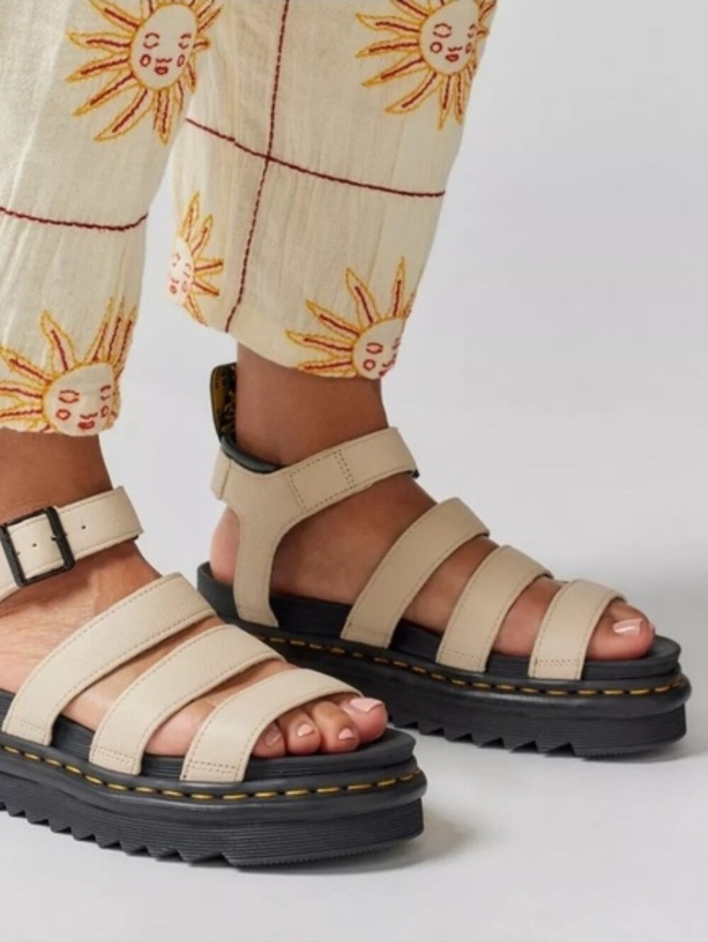 Dr. Martens Blaire Pisa Sandals, Parchment